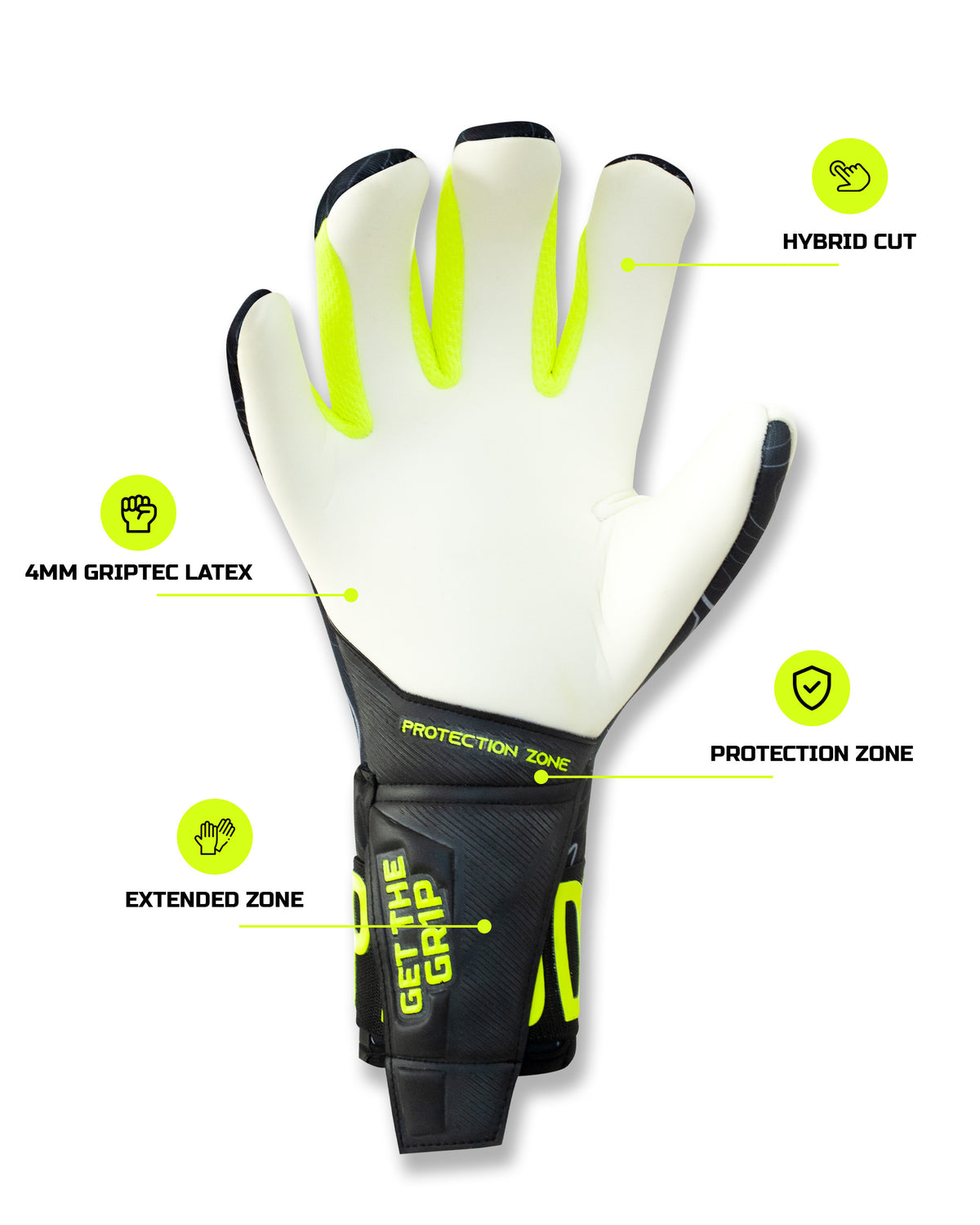 Gripmode Mania Descriptin Hybrid Cut Goalkeeper Gloves